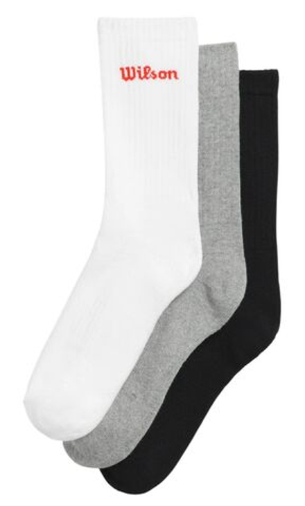 Теннисные носки Wilson Crew Logo 3P