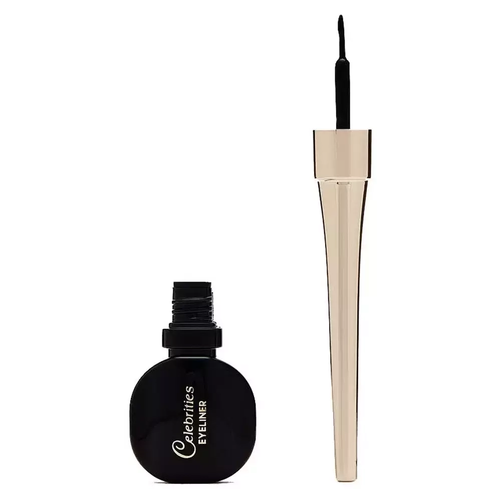 "Eveline" Celebrities Eyeliner VINYL BLACK водостойкая подводка для глаз (*3*36)