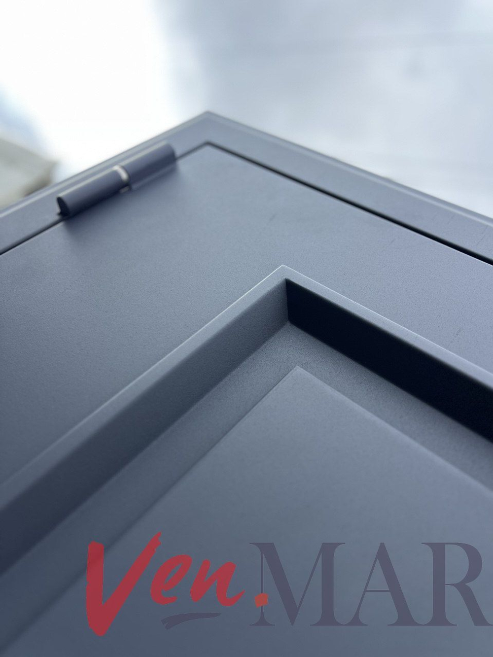 Дверь входная терма Самури -2 зеркало /муар RAL 7024