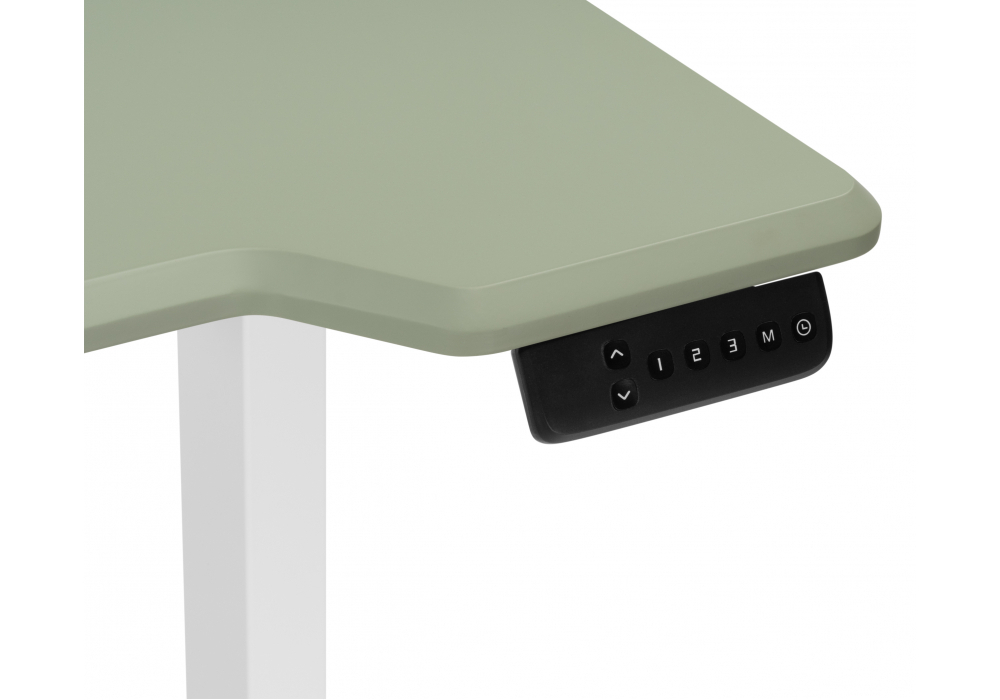 Компьютерный стол Woodville Маркос 120х75 зеленый, белый, ножки белые