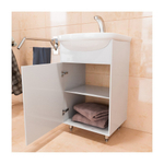 Тумба д/ванной "АлАн-45" белый, правая под раковину Уют-45 (Rosa) (ЛДСП) (разбор)