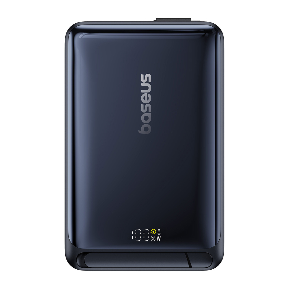 Внешний аккумулятор + Беспроводная зарядка Baseus Nomos Qi2 3-in-1 Kickstand Magnetic 2C+Qi2 10000mAh 45W (MagSafe)