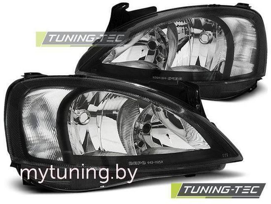 Передние фары Opel Corsa C black
