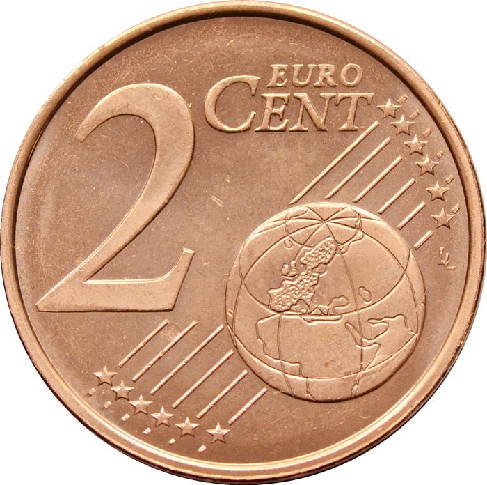 2 евроцента 2008 Кипр (2 euro cent)