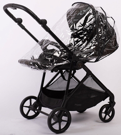 Прогулочная коляска Peppy Amici с автокреслом First Black Black рама Black