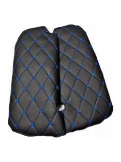 Чехлы на козырьки Kia Rio (2011-2017) синяя Бабочка