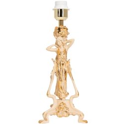 Настольная лампа Флора Айвори с абажуром №38 Vatican (Ватикан) Аквамарин