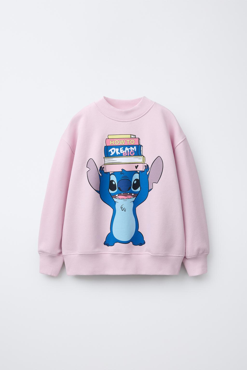 ZARA ТОЛСТОВКА С ПРИНТОМ LILO & STITCH © DISNEY, РОЗОВЫЙ