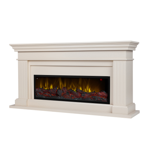 Каминокомплект Real Flame Ontario 42/BV WT с очагом Beverly 1000 (без обогрева)