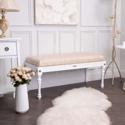 Банкетка Классика 2 Белый Каледония Айвори