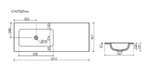 Раковина Ceramica Nova Grace 121 CN7020wx/CN7021wx белая