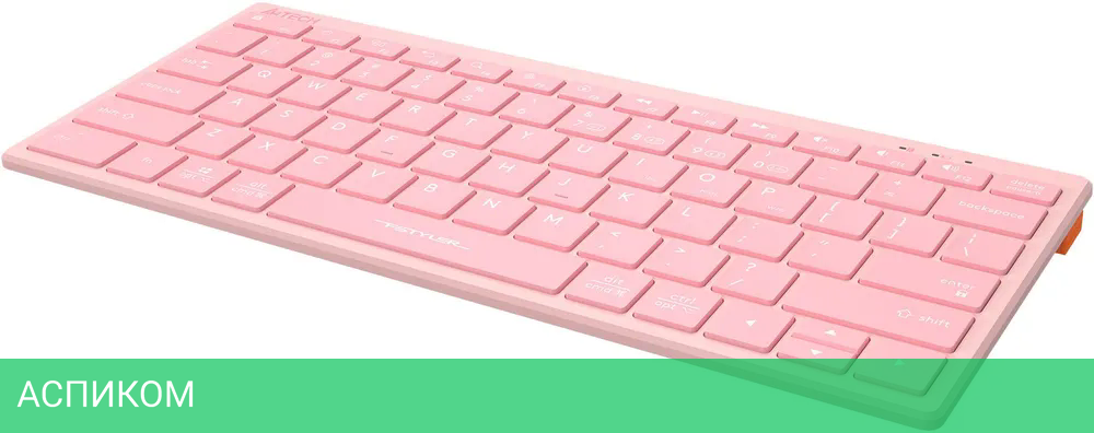 Клавиатура A4Tech Fstyler FBX51C розовый