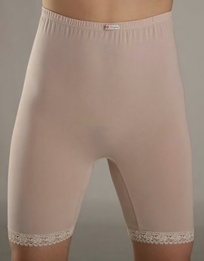 Мягкие эластичные панталоны с высокой линией талии (Размер: XL) (Цвет: черный)