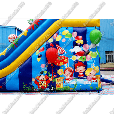 Надувной батут-горка "Подарок" 8*4*6 м