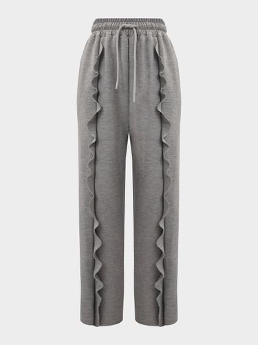 Брюки с воланами / grey