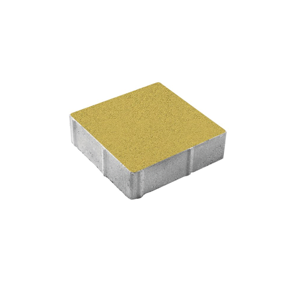 Тротуарная плитка КВАДРАТ 300х300 мм - Стандарт Желтый