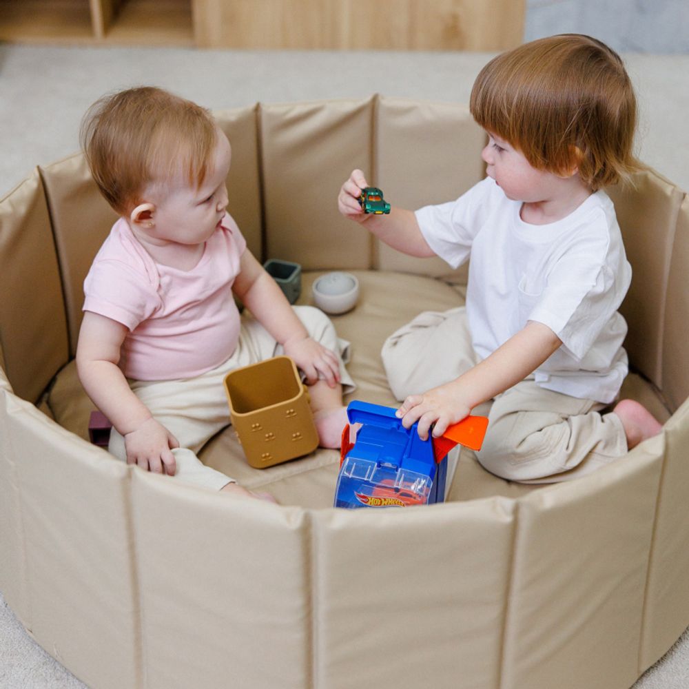 Игрушка Детский сухой бассейн TM Romana SoftPool (бежевый)