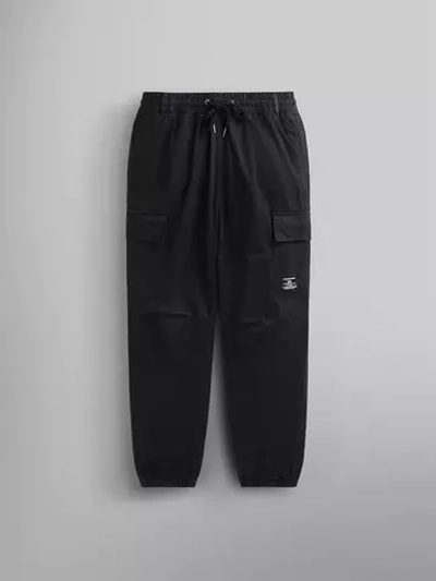 Брюки джоггеры Alpha Industries Cotton Jogger (черные - black)