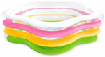 Бассейн надувной Intex 56495 Sea Shell 185х180х53 см / Пятиугольный бассейн Морская Звезда Интекс с надувным дном для дачи и отдыха