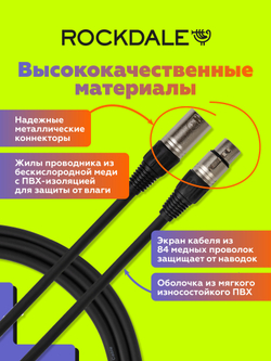 Микрофонный кабель ROCKDALE MC001.10