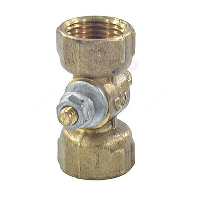 Кран для манометра 3-ходовой латунь 11б18бк(у)1 Ду 15 Ру16 ВР/ВР G1/2"-М20х1,5 без рукоятки без фланца Пензапромарматура 021011200