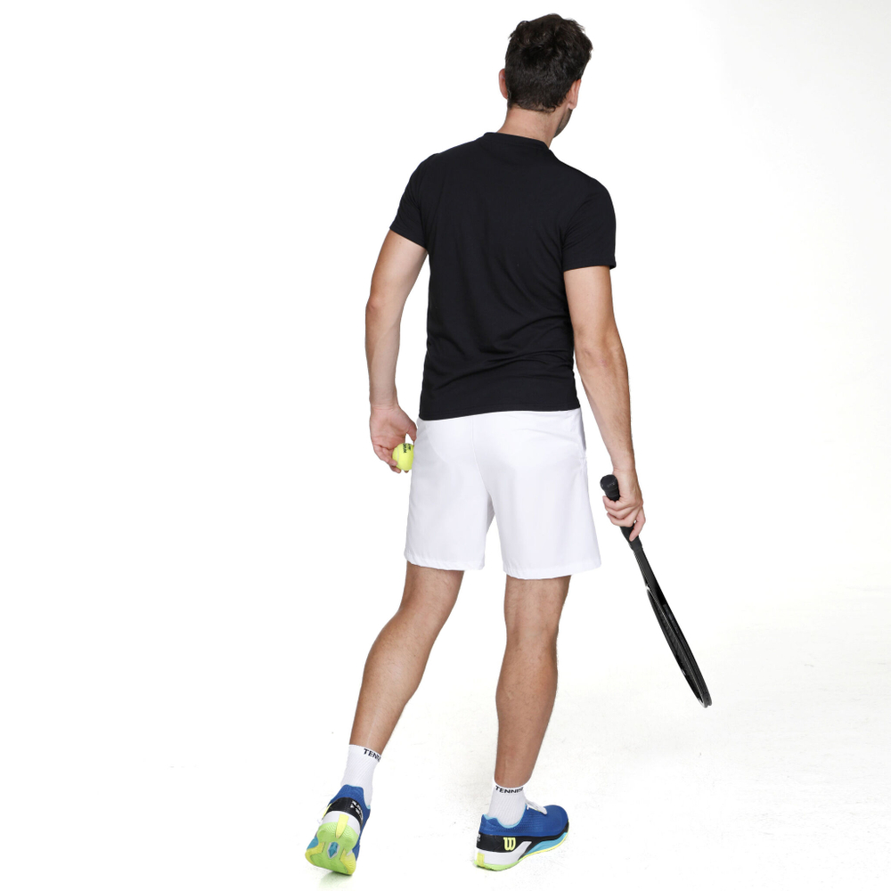 Мужское теннисное поло Tennis-Point Kick Your Ace T-Shirt Men - Black, White