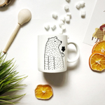 Кружка «Цветочный мишка» 300 мл фарфор