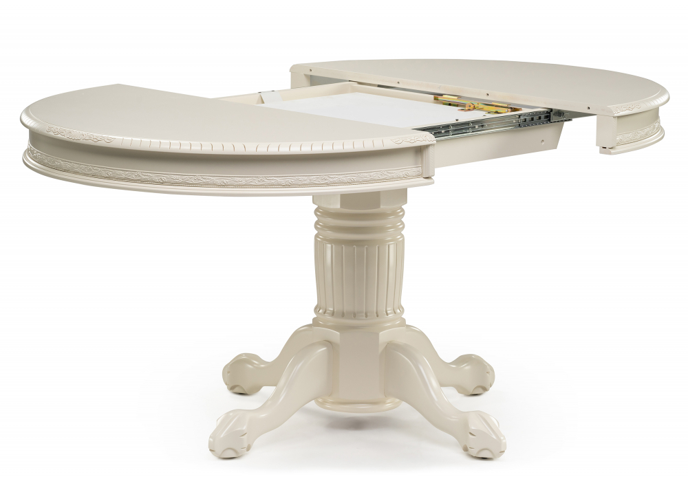 Стол деревянный Woodville Альфред круглый крем