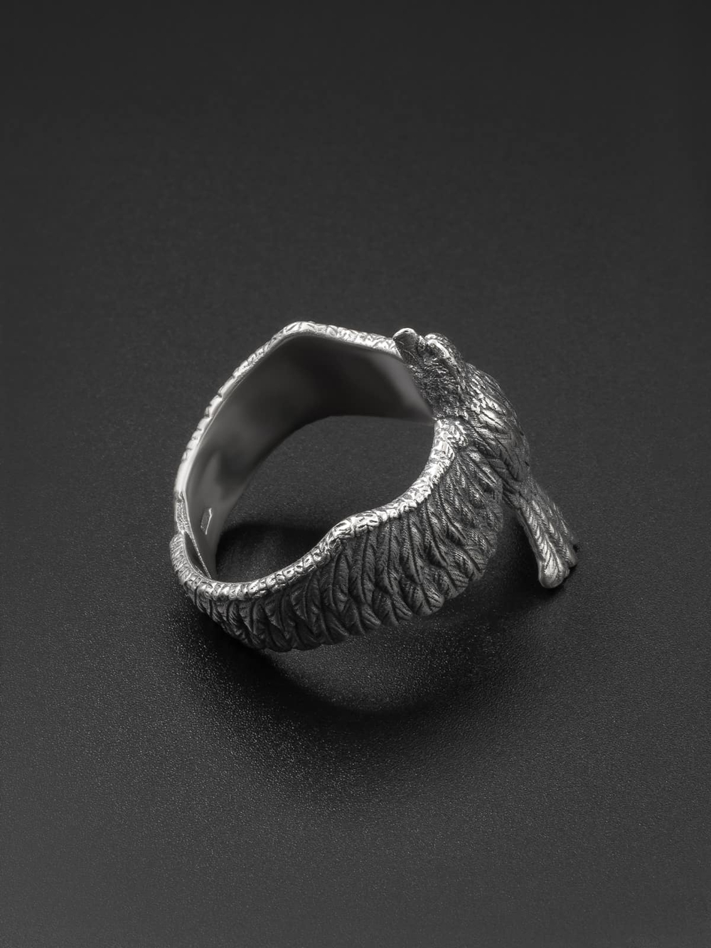 Орёл — кольцо из серебра