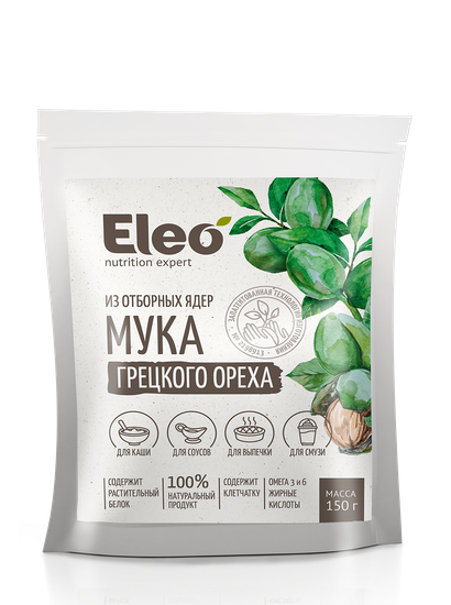 Мука грецкого ореха,Eleo, 150 г.