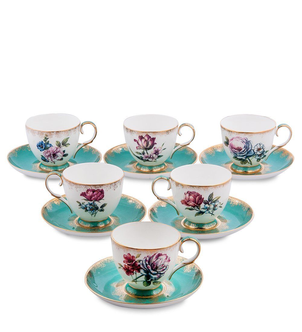 Pavone JK- 21 Чайный набор на 6 перс.«Цветок Неаполя»