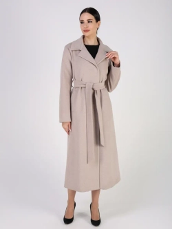 Пальто демисезонное длинное с поясом