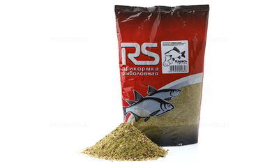 Прикормка RS Карась чеснок (светло-зелёная) 1кг
