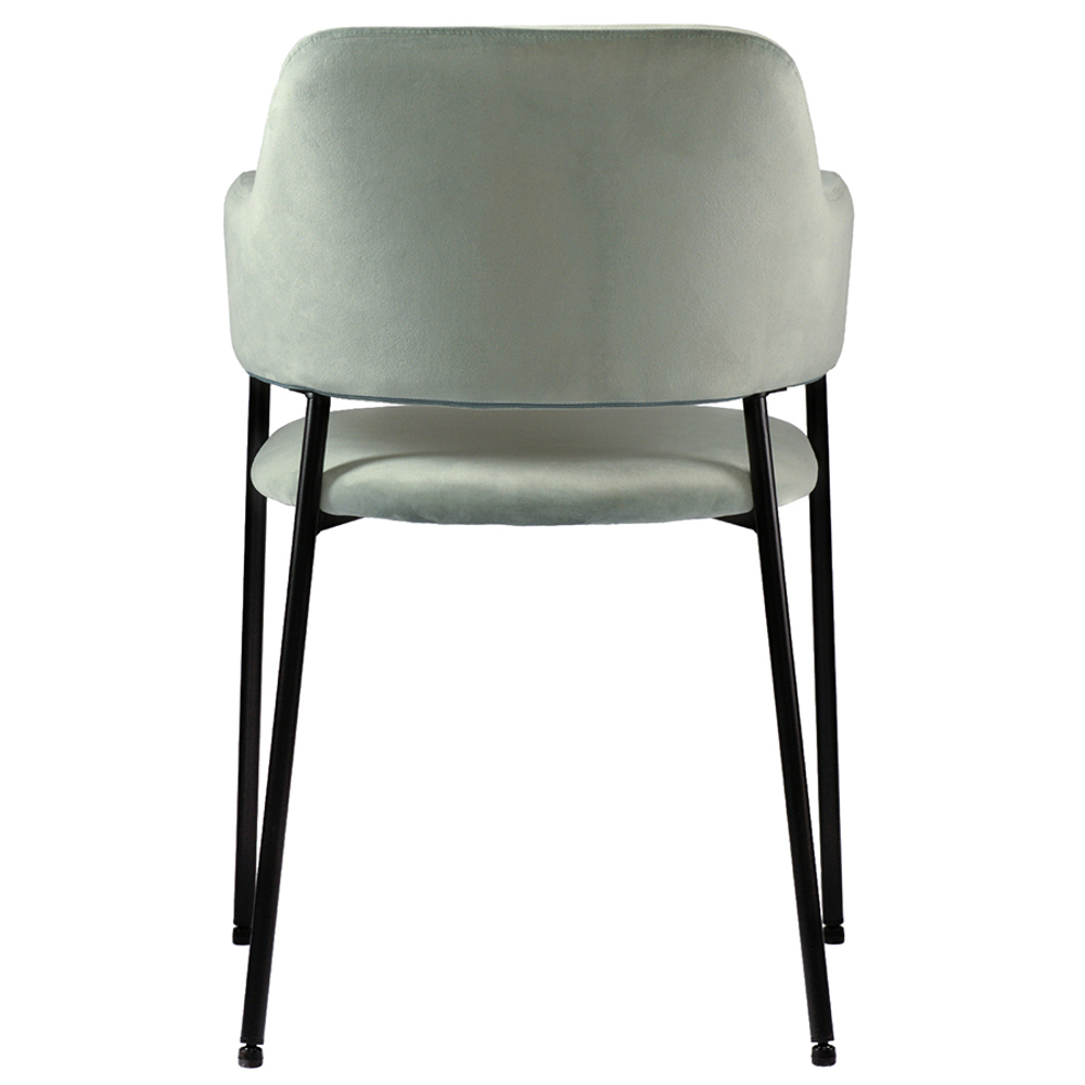 Стул wendy, велюр, серо-зеленый