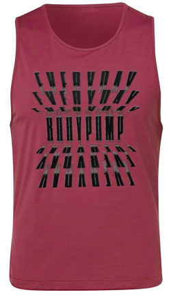 Мужская теннисная футболка Reebok Les Mills BodyPump Activchill M - красный