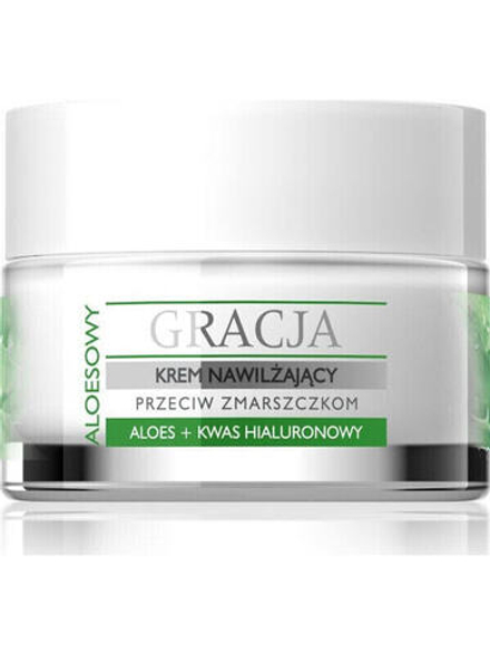 Gracja Aloes + Kwas hialuronowy Przeciwzmarszczkowy krem nawilżający 50ml