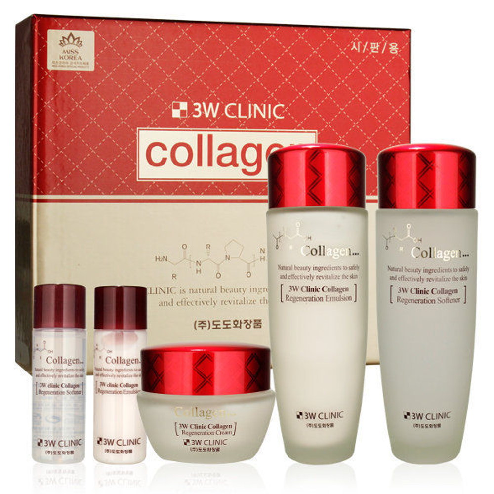 3W CLINIC КОЛЛАГЕН/НАБОР для лица Collagen Skin Care 3 Items Set