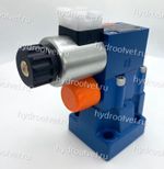 DBW10B2-5X/100CG24N9K4 - Предохранительный клапан Ду10 с давлением настройки до 100 бар, управление - X и Y - внутренние с разгрузкой B = открыт с электроуправлением G24