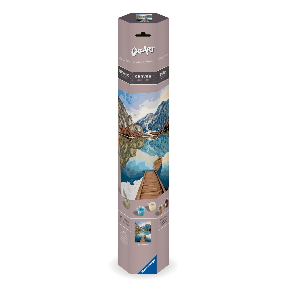 Ravensburger - CreArt на холсте Озеро Живопись по номерам 239092 / артикул   239092  / GTIN 4005556239092