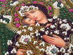 Принт-И19 Ткань с нанесенной авторской схемой Богородица "Феодоровская"