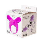 Фиолетовое эрекционное кольцо 3,5см с вибрацией  Lola Games Mimi Animals Fennec Phil Purple 7000-14lola