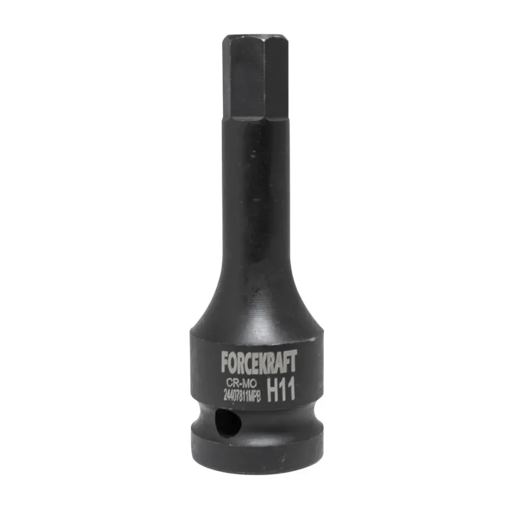 Головка-бита 6-гранная ударная 11мм,1/2'' FORCEKRAFT FK-24407811MPB