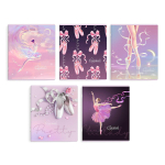 Тетрадь А5+ 48л клетка "Балерина" (Феникс+)