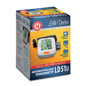Тонометр автоматический LD-51U (22–42 см, с адаптером)