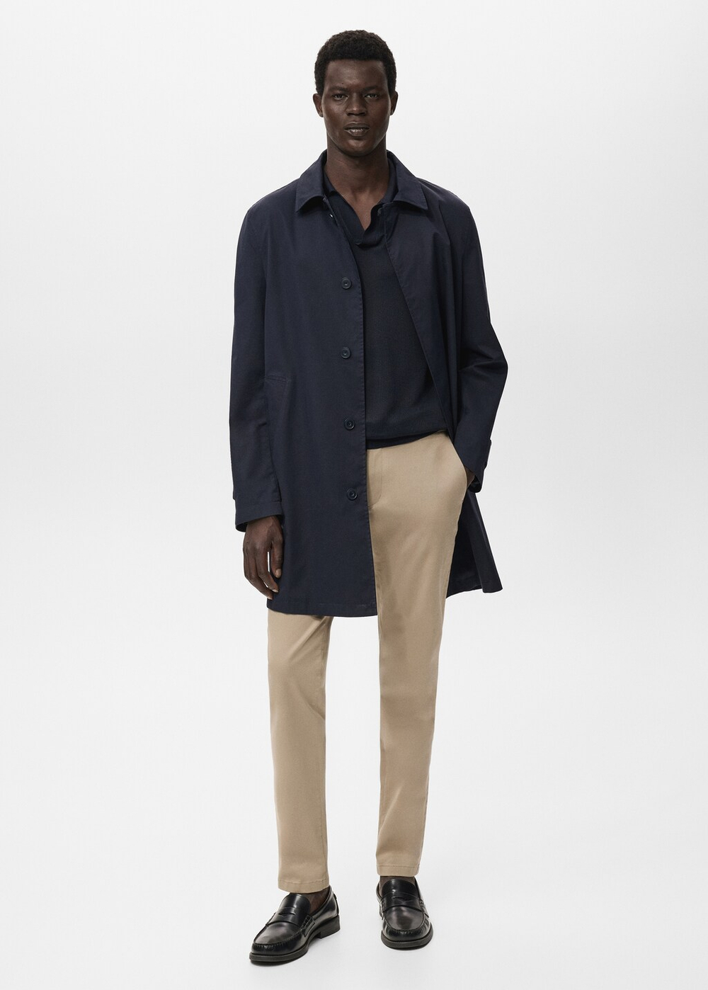 Брюки чинос Barna slim fit из саржи