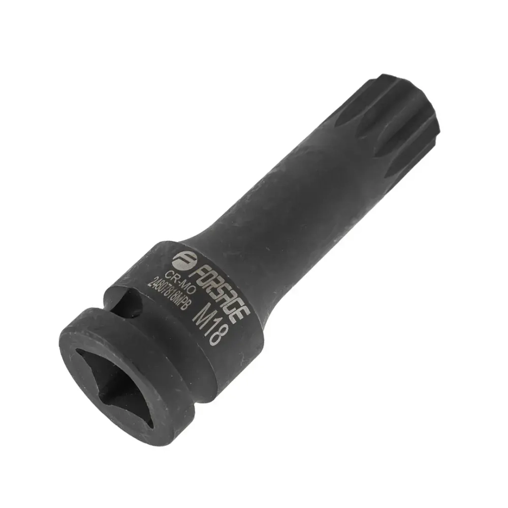 Головка-бита SPLINE ударная M18,1/2'' Forsage F-24807818MPB