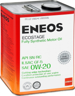 Масло моторное синтетическое ENEOS Ecostage 0W20 SN 4 л