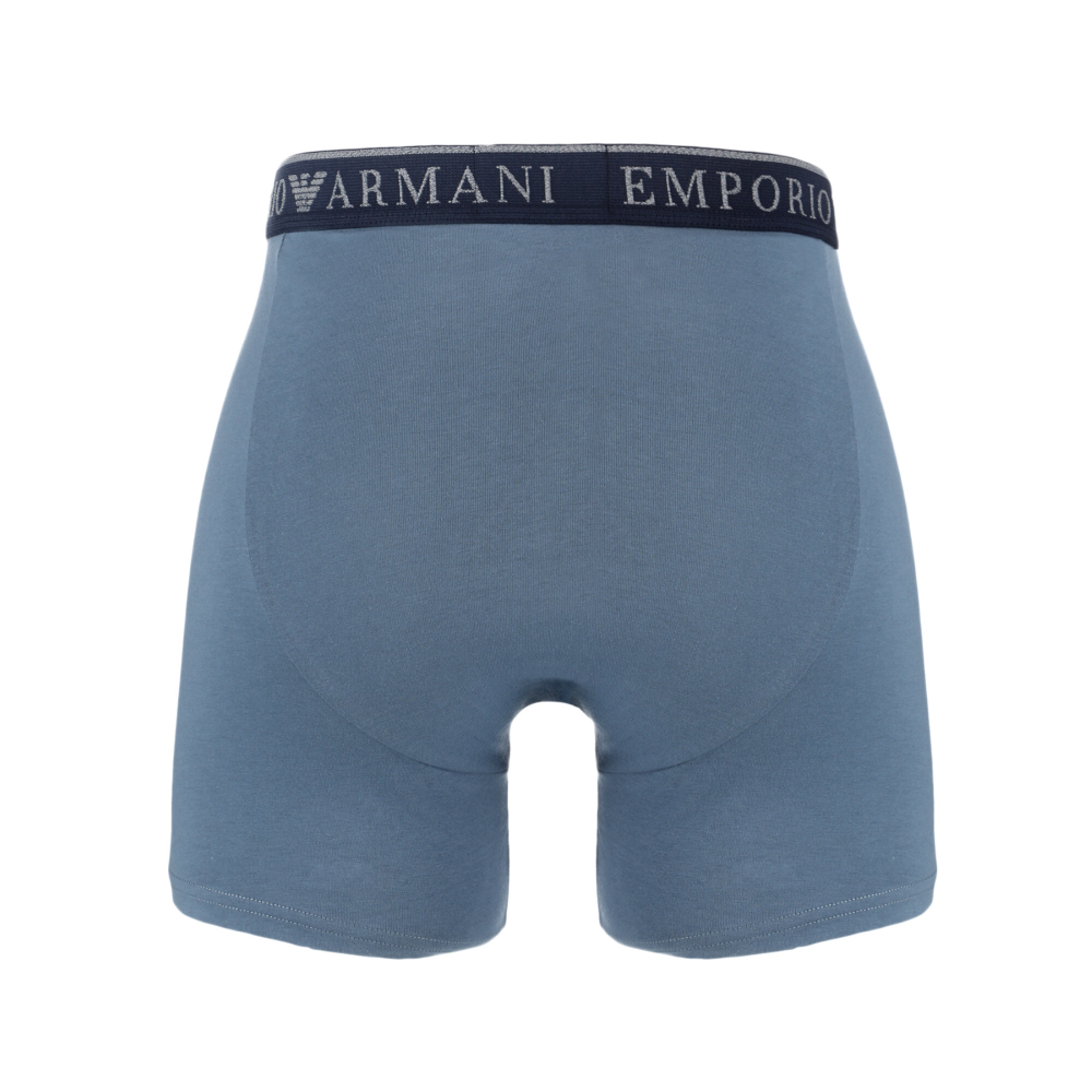 Набор мужских трусов боксеров 2в1 (серый, серо-голубой) Emporio Armani 111912_4F720 15349