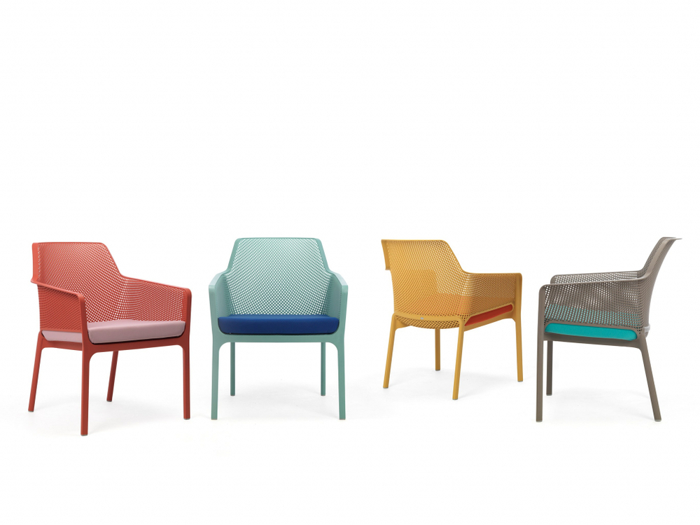 Кресло пластиковое, Nardi Net Relax, коралловый