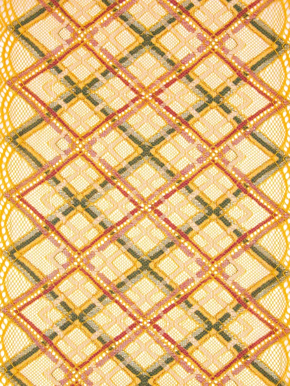 223 Кружево эластичное 19,5 см, Италия, оранжевый